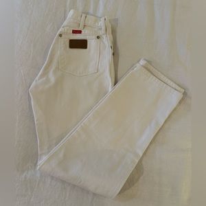 Wrangler - white straight leg denim (vintage)